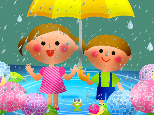 Childrens Rainy Day Jigsaw Puzzle