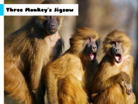 Three Monkey's Jigsaw Puzzle Game