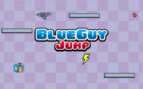 BlueGuy Jump - Retro Arcade Online Game