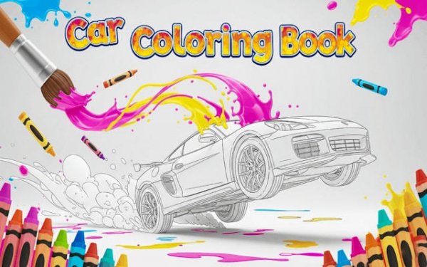 Car Coloring Book - Free Drawing & Painting Game Online