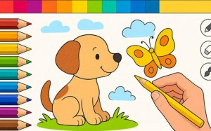 Draw with Pencils - Coloring Book! Creative Art Game