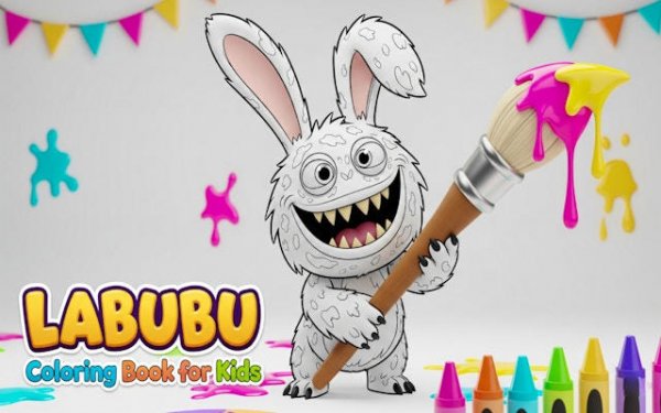 Labubu Coloring Book Online Game