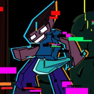 FNF Pibby Corrupted Minecraft Steve Online Rhythm Game